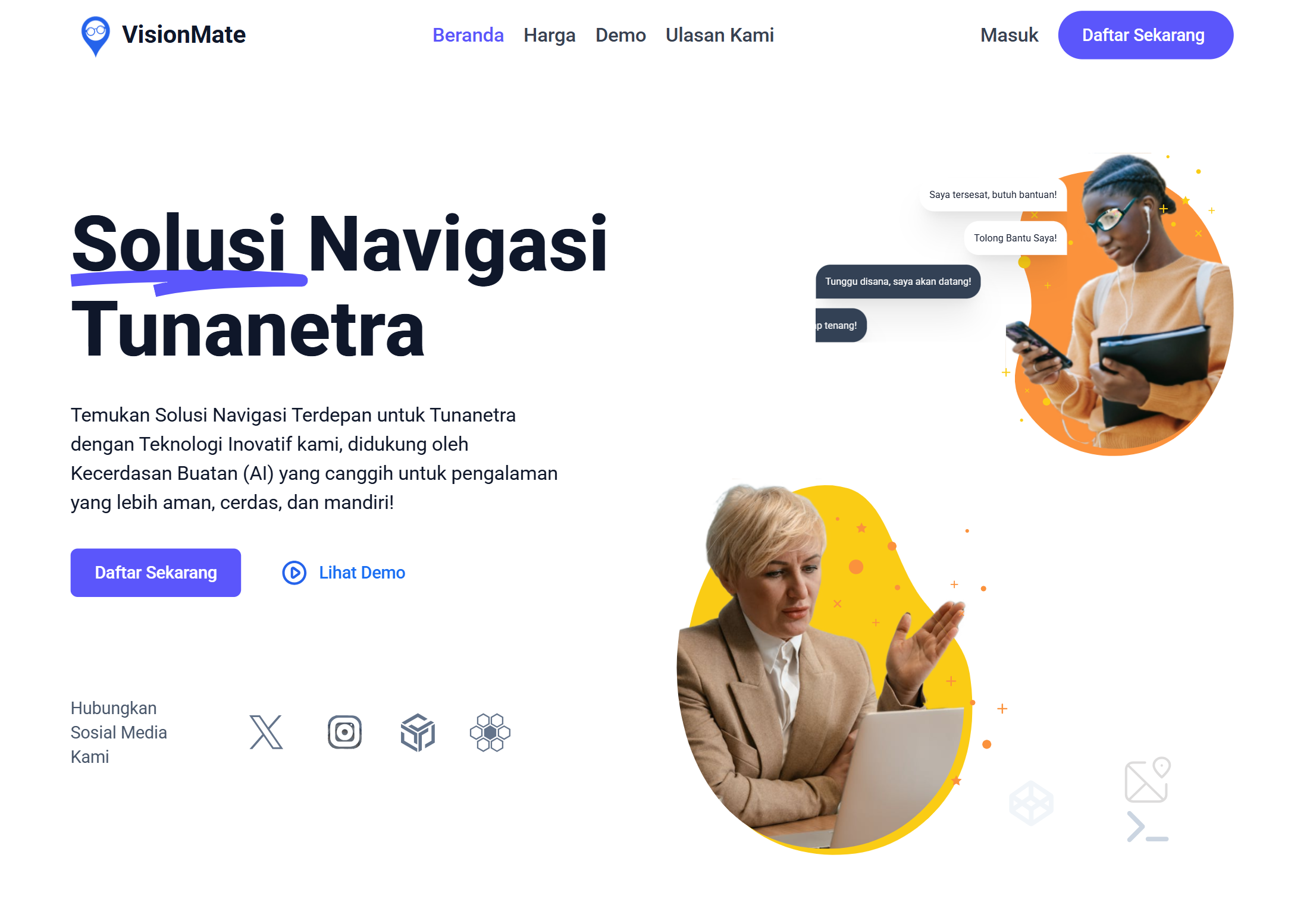 Landing Page VisionMate